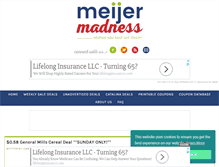 Tablet Screenshot of meijermadness.com